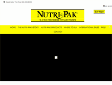 Tablet Screenshot of nutripak.com